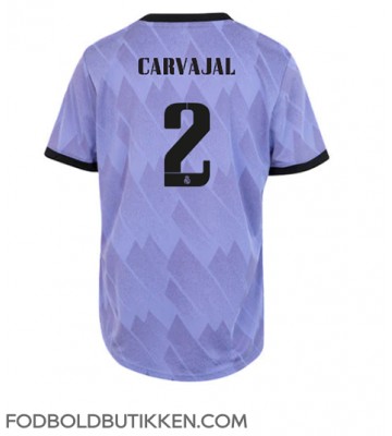 Real Madrid Daniel Carvajal #2 Udebanetrøje Dame 2022-23 Kortærmet